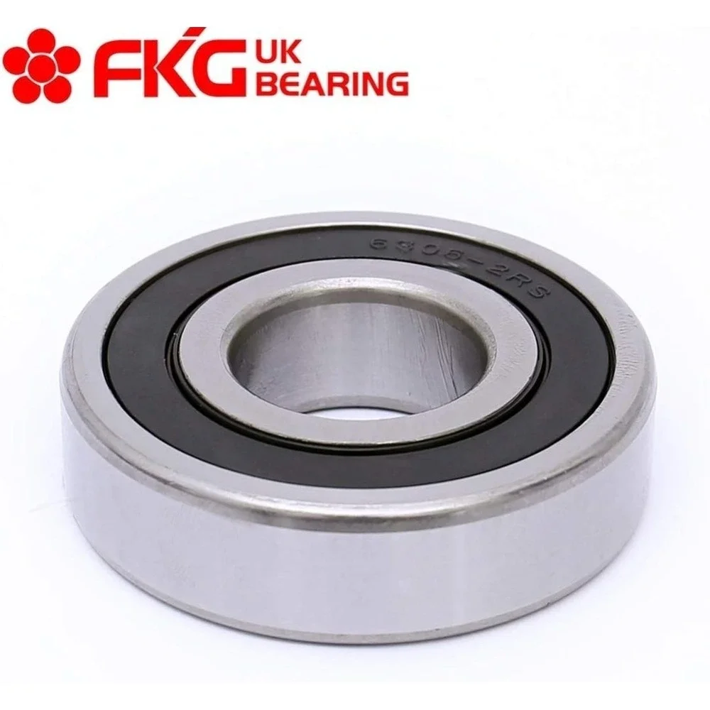FKG 6306-2RS 30x72x19mm Deep Groove Ball Bearing Double Rubber Seal - 2 Pack